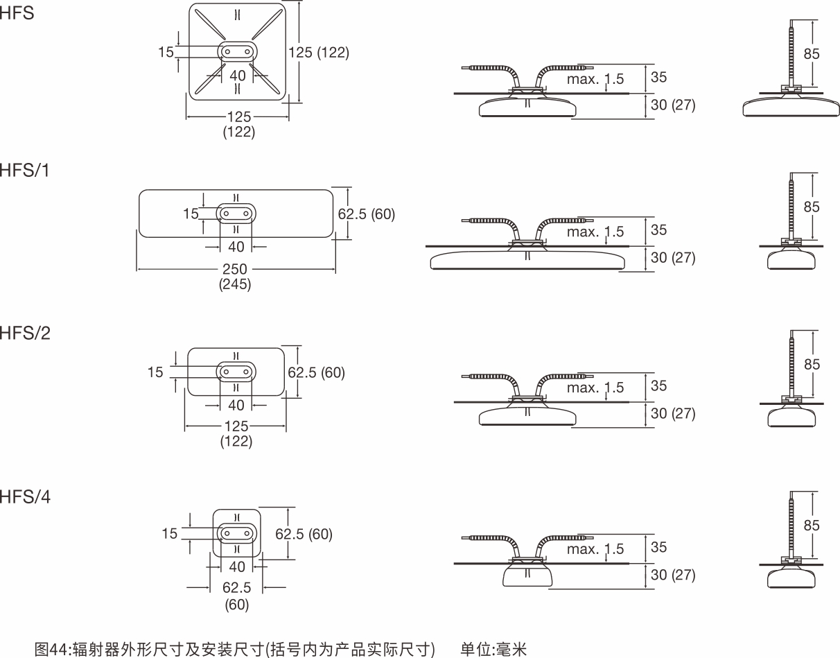  HFS空心型陶瓷紅外線輻射器(圖2)